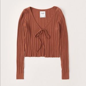 NWOT Abercrombie & Fitch Tie Front Cardigan